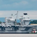 HMS Queen Elizabeth at Rosyth Naval Base