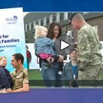 A Screen grab of a young family with dad in Army uniform