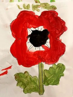 A large poppy, by Sophie age 6