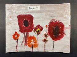 Poppies by Jack from P4 at Rhu Primary