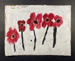 Poppies by Luca from P4 at Rhu Primary