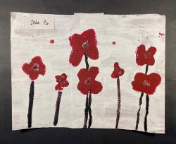 Poppies by Isla from P4 at Rhu Primary
