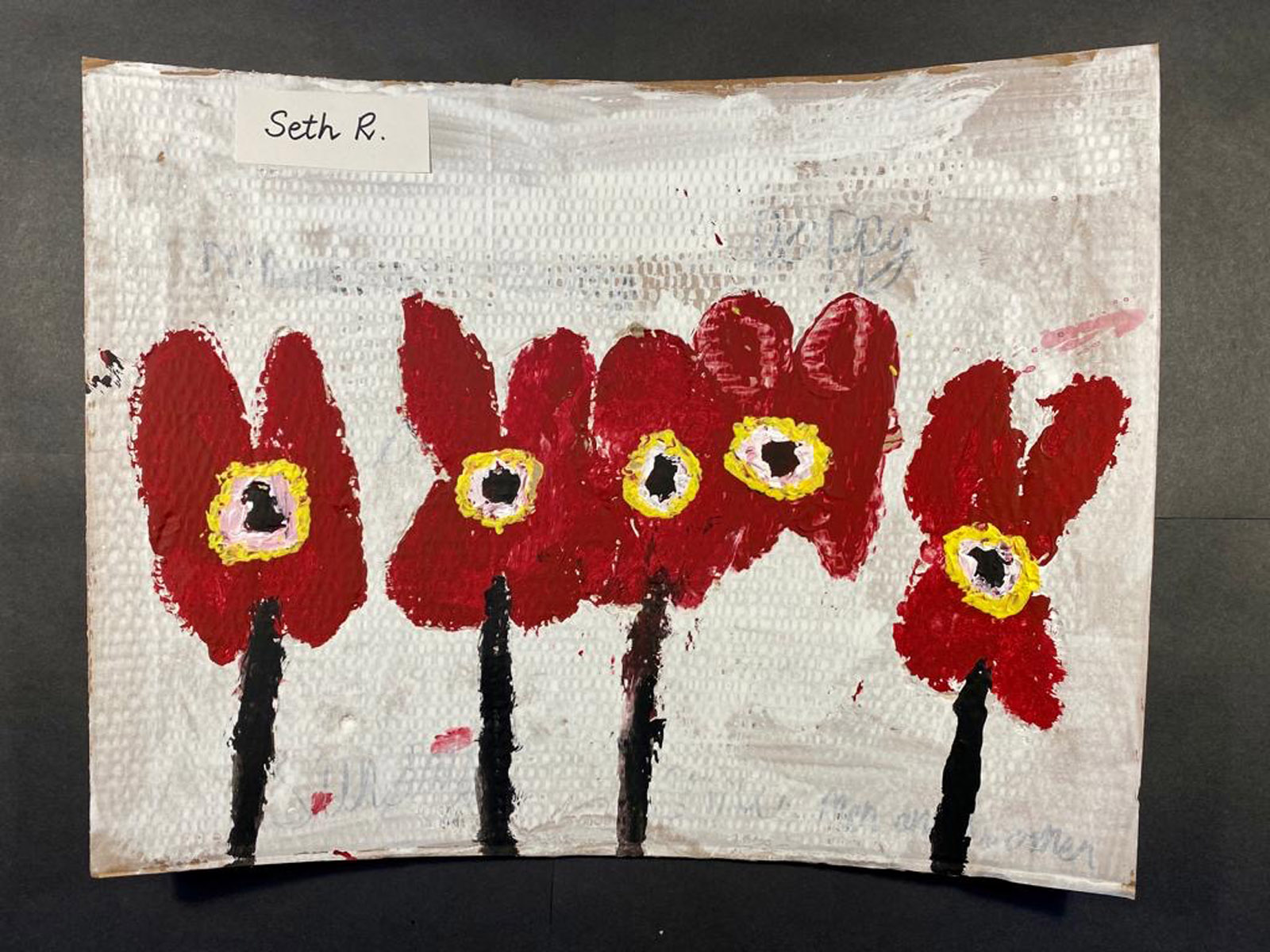 Poppies by Seth R from P4 at Rhu Primary