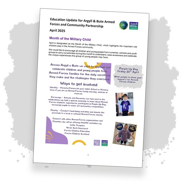 Cover of the Argyll and Bute Update newsletter