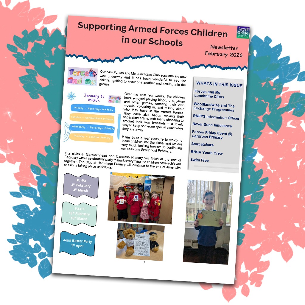 The cover of the Argyle and Bute newsletter for February 2026