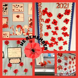 Students at Colinton Primary have been busy making remembrance displays